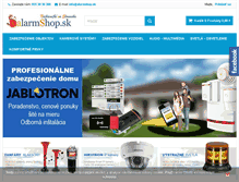 Tablet Screenshot of alarmshop.sk